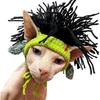 Sphynx & Devon Rex Winter Pet Hat – Punk Style, Elastic Cotton, Refined Knitting with Ear Holes, Perfect for Hairless Cats