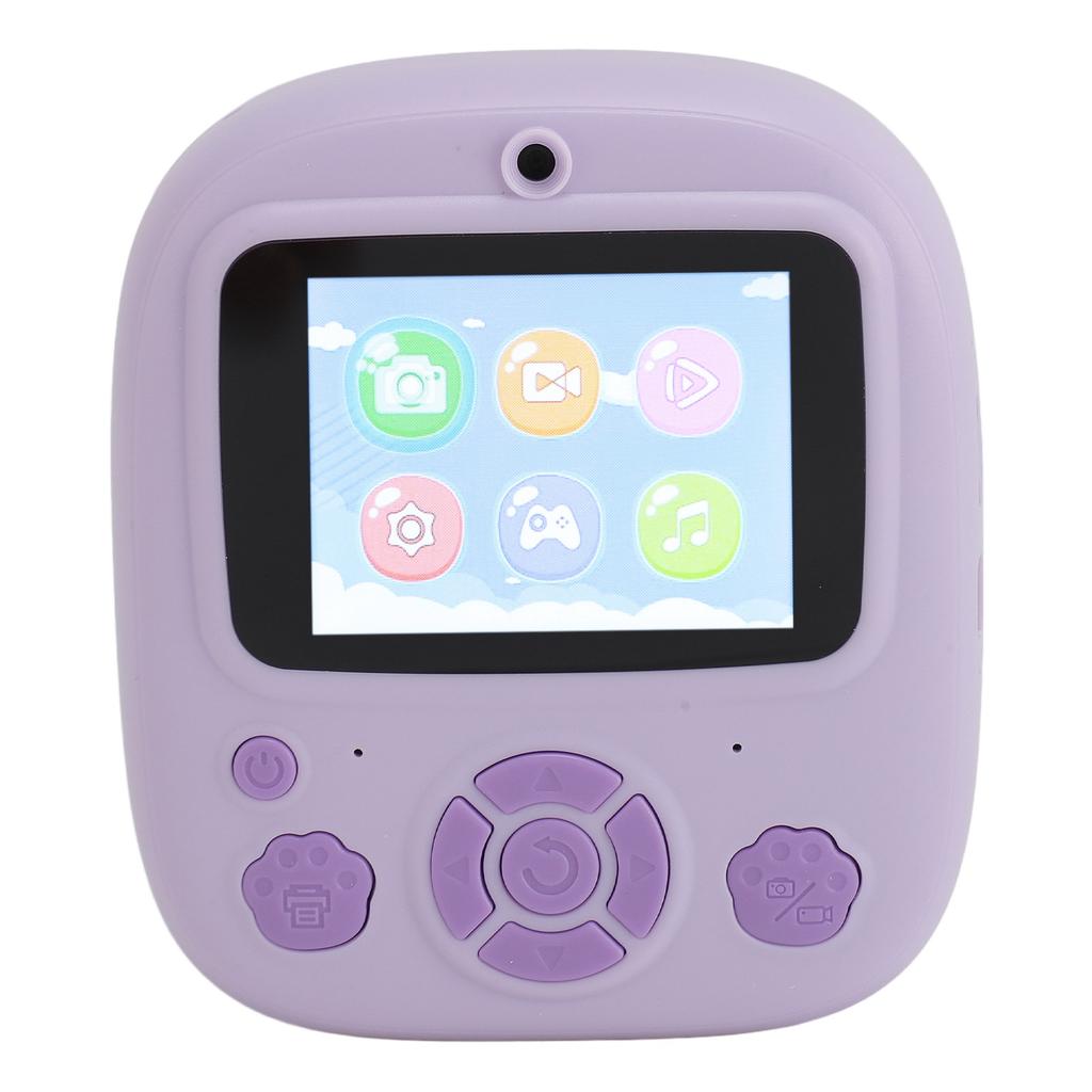 Instant Print Camera for Kids 2.4 Inch IPS HD Screen 1080P Dual Lens 8X Digital Zoom Autofocus