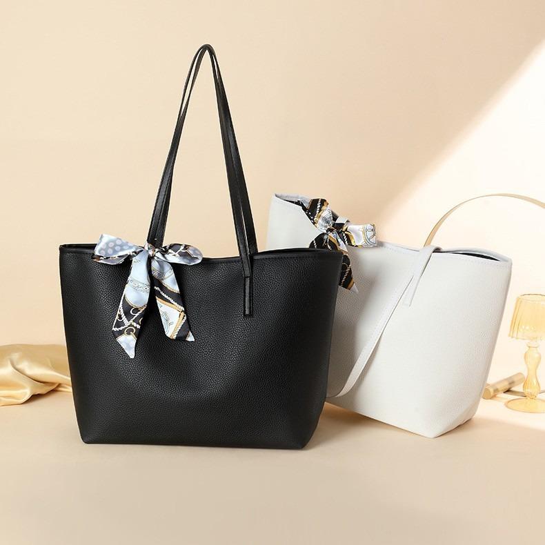 Bolso de Lujo para Mujer Bolsos de Diseñador Alta Calidad Piel PU Color Sólido Bolsos de Hombro para Mujer Gran Capacidad Bolso Tote de Compras