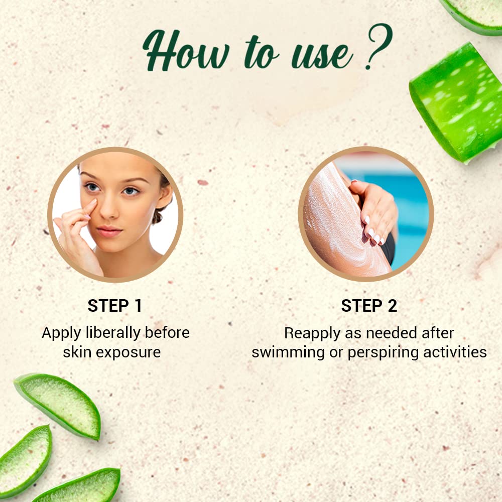 Biotique SPF 30 Sun Shield Aloe Vera Sunscreen Lotion For Normal To Oily Skin, Broad Spectrum UVB Protection, 120ml, Pack Of 1
