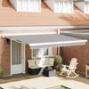 Automatic Retractable Awning vidaXL Light Grey 400x300 Cm 3330651