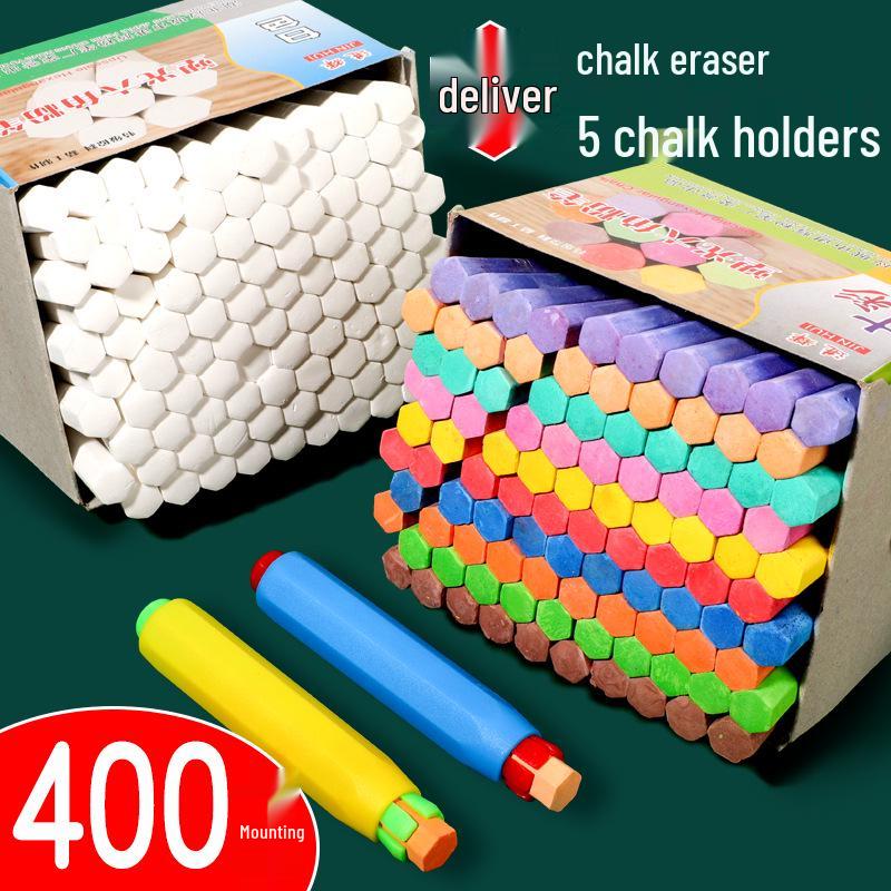 Hexagonal Dustless Colored Chalk for Children's Blackboard and Classroom Teaching