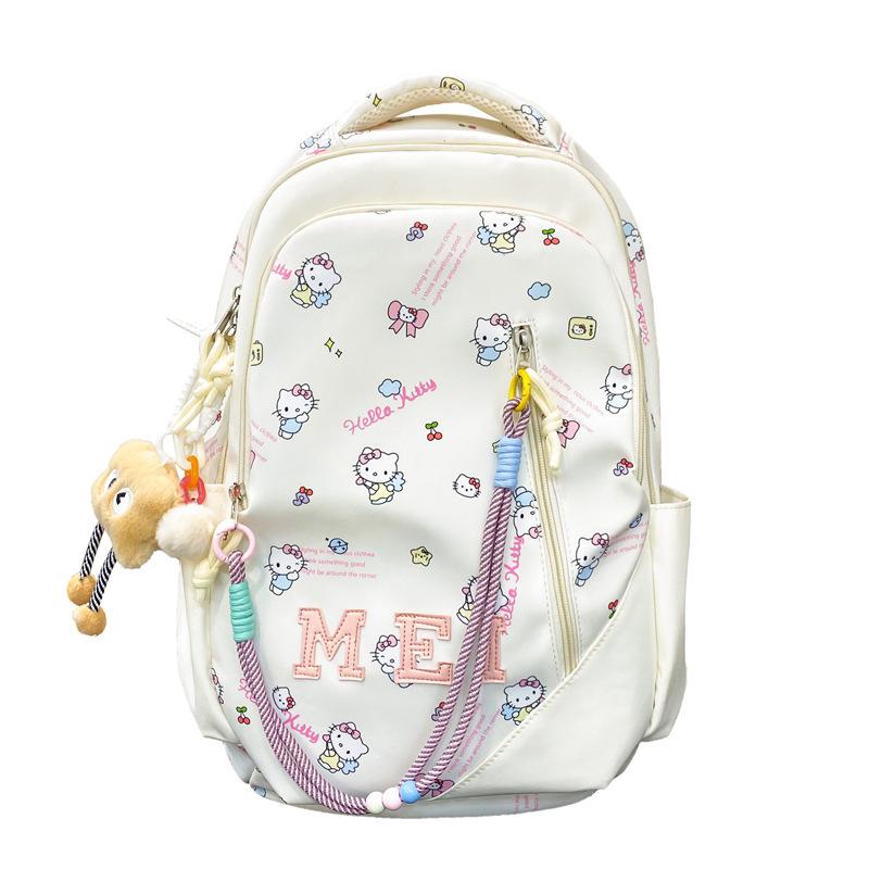Schoolbag Wholesale New Campus School Bag Female Junior High School Student Cute Printed Backpack Large Capacity Leisure Travel Backpack