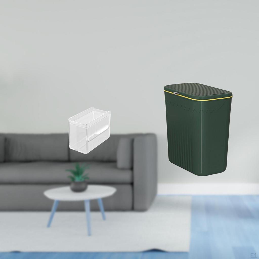 Acrylic Toilet Paper Storage Box And Kitchen Trash Can Garbage Basket Modern Wall Mounted Tissue