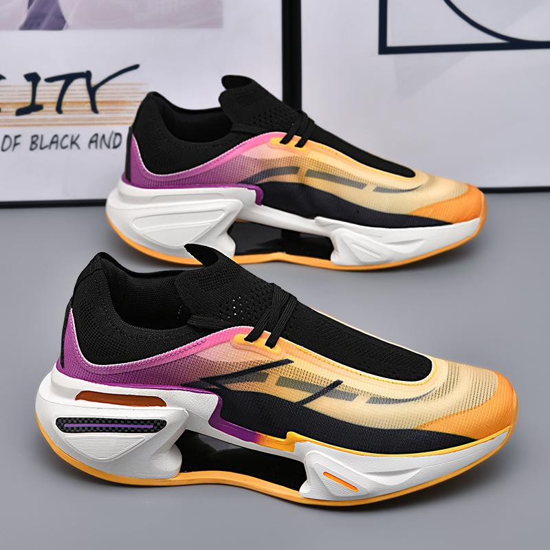 Middle School Student Dead Shoes 2025 New Ultra-light Shock Absorption Professional Running Shoes Men's Breathable Student Sports Shoes Non-slip