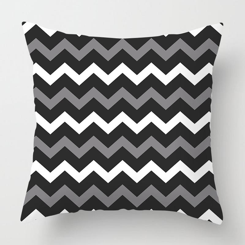 Nordischer schwarz-weißer, schlichter Mode-Kissenbezug für die Heimdekoration, Wohnzimmer-Dekoration, Kissenbezug für die Autodekoration