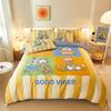 3D M-Minions Wallpaper Anime Digital Printing Bedding Set, Duvet Cover And Pillowcases 75*50 For Adult And Children Luxury Gift