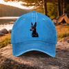 Miniaturpinscher Porträt Gewaschene Baseballkappe Baumwolle Verstellbar Outdoor Unisex Hut