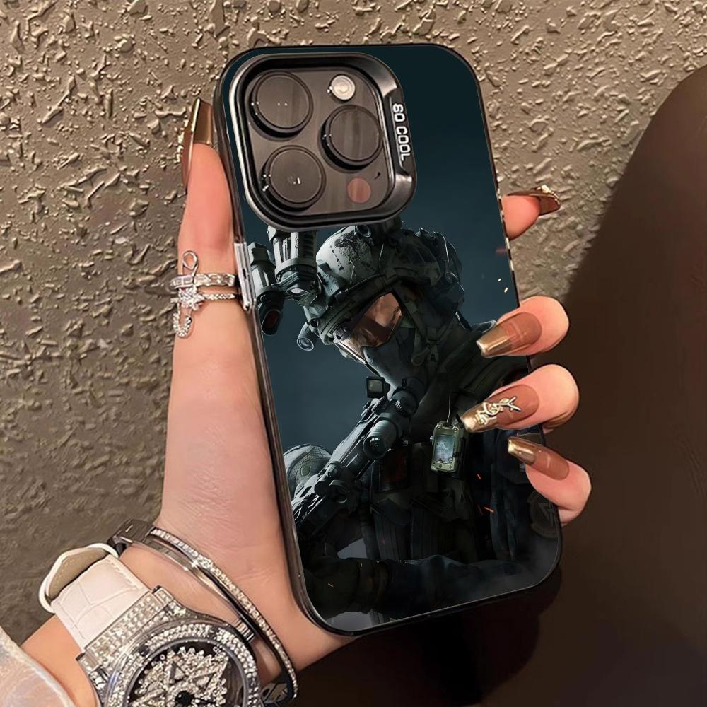 

Game Delta Force Translucent Mobile Phone Case for iPhone 17 16 15 14 13 12 11 X XR XS Air Pro Max Plus Colorful Cover iPhone X