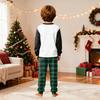 Family Matching Christmas Pajama Set, Round Neck Long Sleeve Top and Pants for Kids and Adults, Holiday Loungewear
