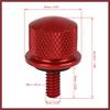 1/4''-20 Thread Motorcycle Red Aluminum Alloy Rear Seat Bolt Screw for Harley Davidson Touring Sportster Softail Dyna 1996-2017 2pcs Replace Parts