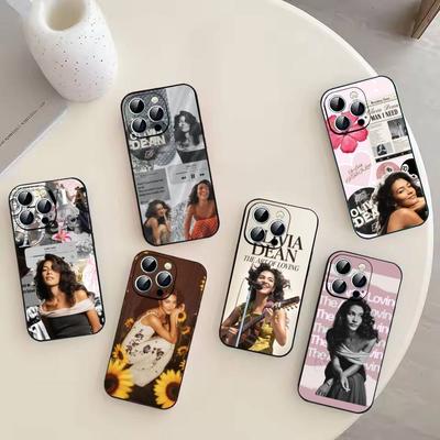 Funda de teléfono para iPhone 17, 16, 15, 14, 13, 12, 11 Plus, Pro Max, Otros, Funda Blanda Negra de la cantante británica O-Olivia Dean