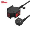 TOWE Anti-Fall 3-Outlet Power Strip with Extension Cord