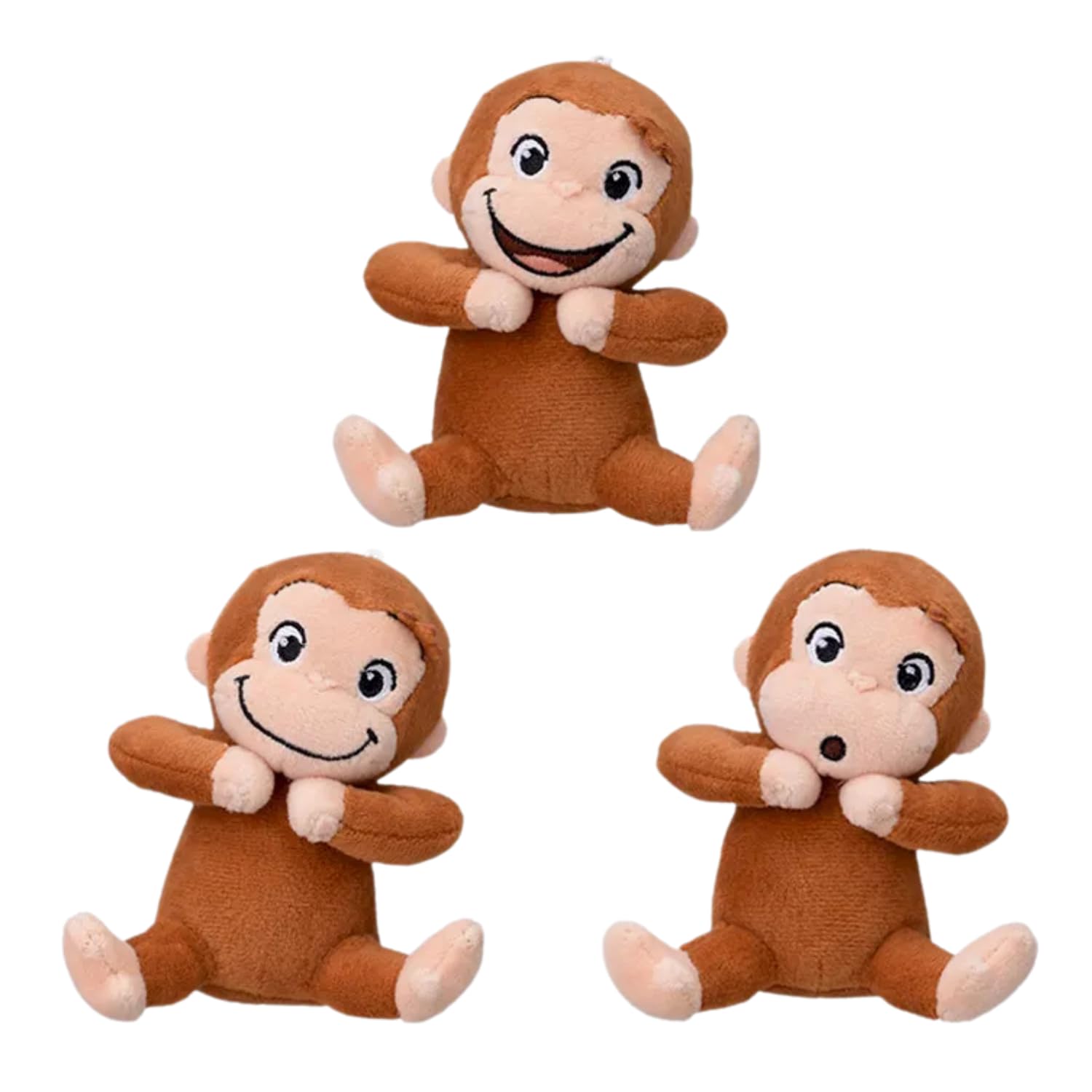 

Curious George Hyokopyoko Mascot Set of 10cm 3, Approx.