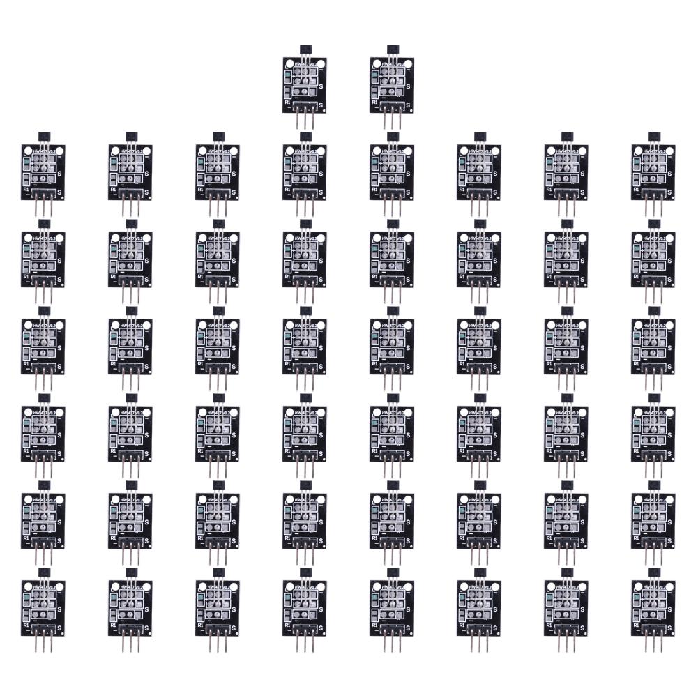 10-50Pcs HW-495 KY-003 Magnetic Switch Sensor Module A3144 Standard Hall Effect Magnetic Sensor Module Works with Arduino Boards
