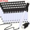 20/50 Black Dry Eraser Marker with Built-In Eraser Caps - Mini Whiteboard and Blackboard Pens for School, Office and Home Use