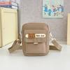 Cute Canvas Shoulder Bag Small Bear Small Square Bag Casual Nylon Crossbody Bag  Gift