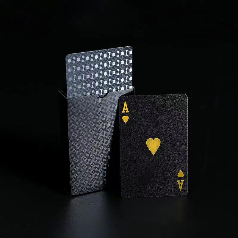 Poker Playing Cards Waterproof Gold Game Card Group PVC Suit Magic Dmagic Package Board Game Gift Collection
