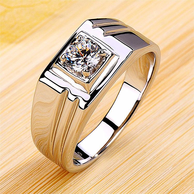 Prsten otevřený prsten boha prsten svatební pánský prsten módní originální prsten diamantový prsten šperky doplňky pánský prsten s imitací diamantu prsten