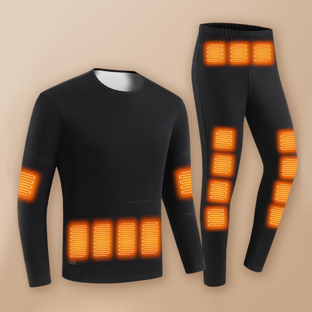 30 Heating Zones Thermal Underwear Set USB Winter Thermal Underwear Winter Outdoor Sports Underwear for Women Men