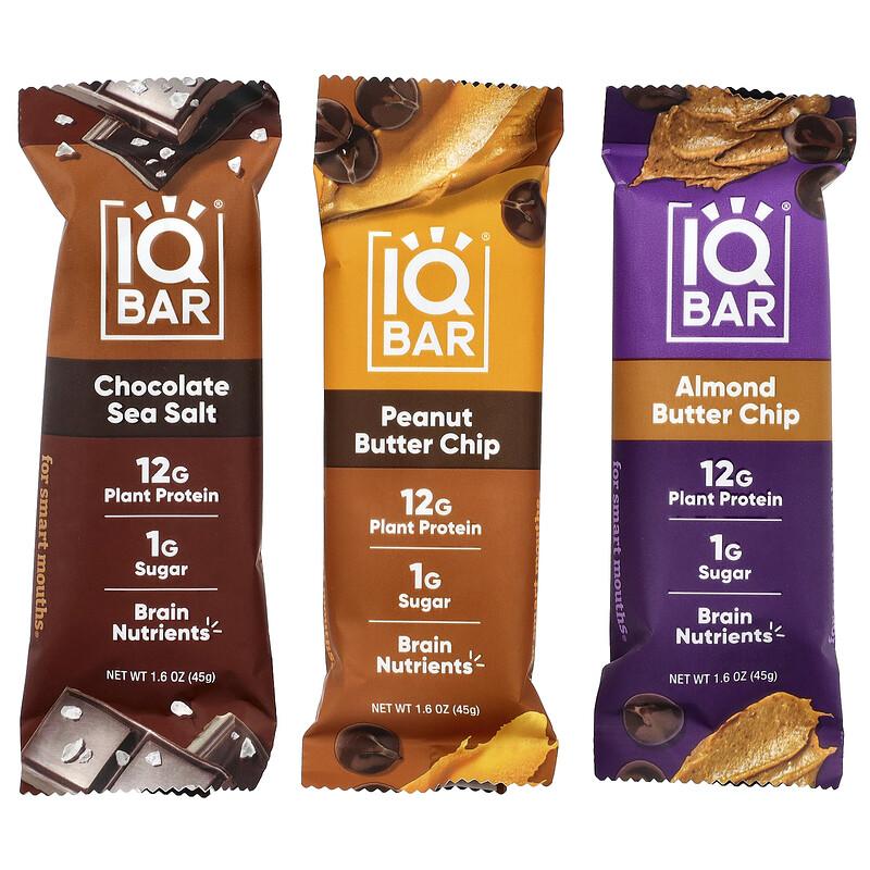 Plant Protein Bars, Chocolate Lovers Variety, 12 Bars, 1.6 oz (45 g) Each