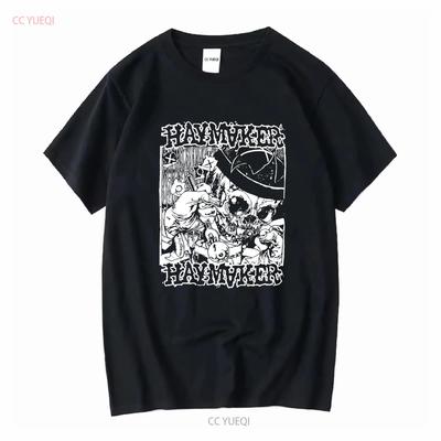 Haymaker Death Metal Tričko Černé Vzácné A389 Nahrávací vintage Vyprané streetwear grafické Měkké Univerzální Pružné homme Ležérní