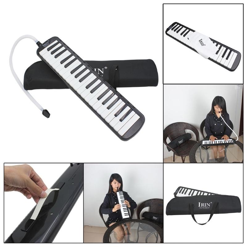 37 Key Harmonica Melodica Wind Musical Instrument Air Piano Keyboard with Portable Carrying Bag for Adults Students