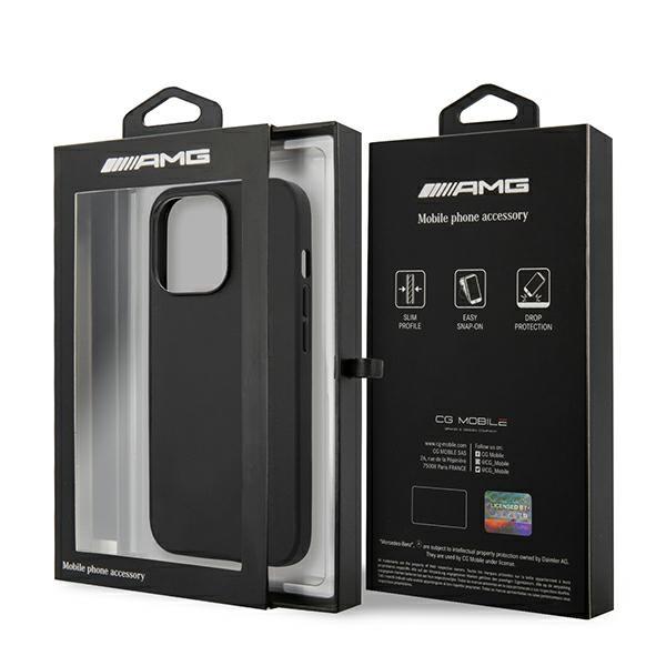 Etui do iPhone 13 Pro AMG Skórzane Czarny