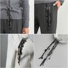Black Red Crystal Beads Brooches Handmade Bead Fixed Needle Long Tassel Brooch Multi-layer Chain Lapel Pin Suit Accessories