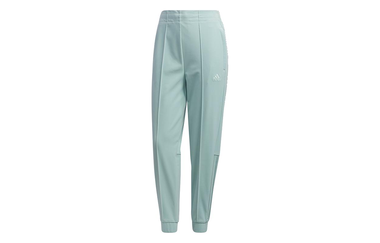 Adidas Knitted Sweatpants Women s Teal Moderate Straight Fit Pants GM1442 L