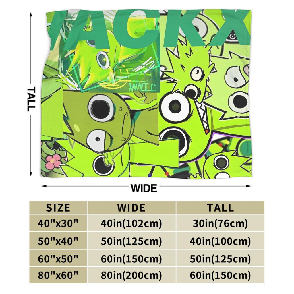 Sprunki Game Cartoon Blanket Quality Soft Warm Throw Blanket Winter Travel Bedroom Fluffy Bedspread