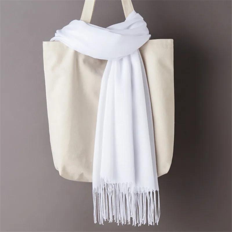Desgine Brand Solid Women Cashmere Scarf Autumn Winter Warm Shawls Wraps 2025Men's Pashmina Tassels Scarves Female Foulard Mujer