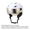 Helmet with Goggles, Comfortable Ventilation, for Adults, Protection of , Suitable And