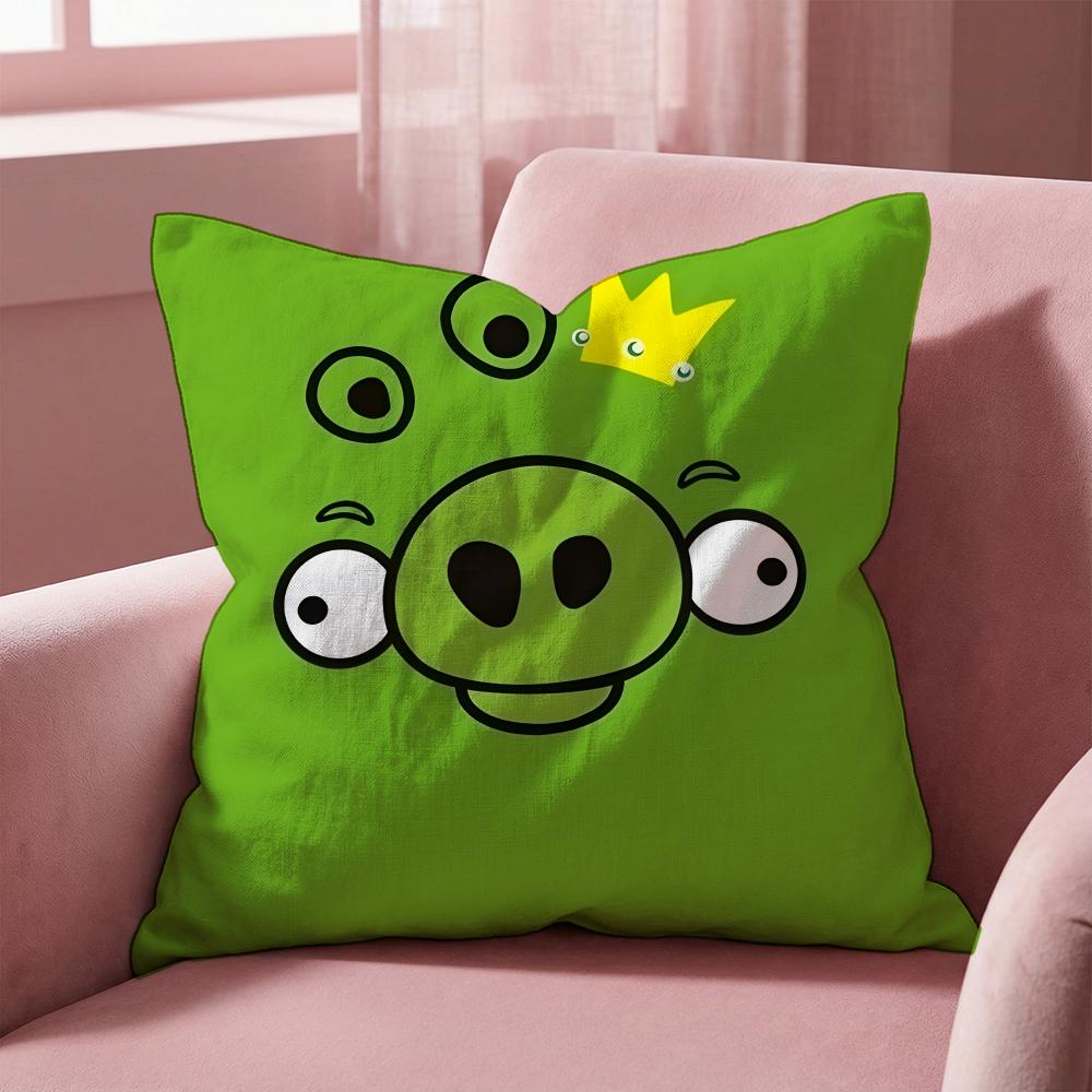

Angry Birds Cushion Cover Multi-Scene Pillow Cover for Home & Car - Reversible, Soft & Durable for Daily Use 30cmx30cm