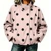 Women's Polka Dot Print Jacket Street Casual Outerwear
