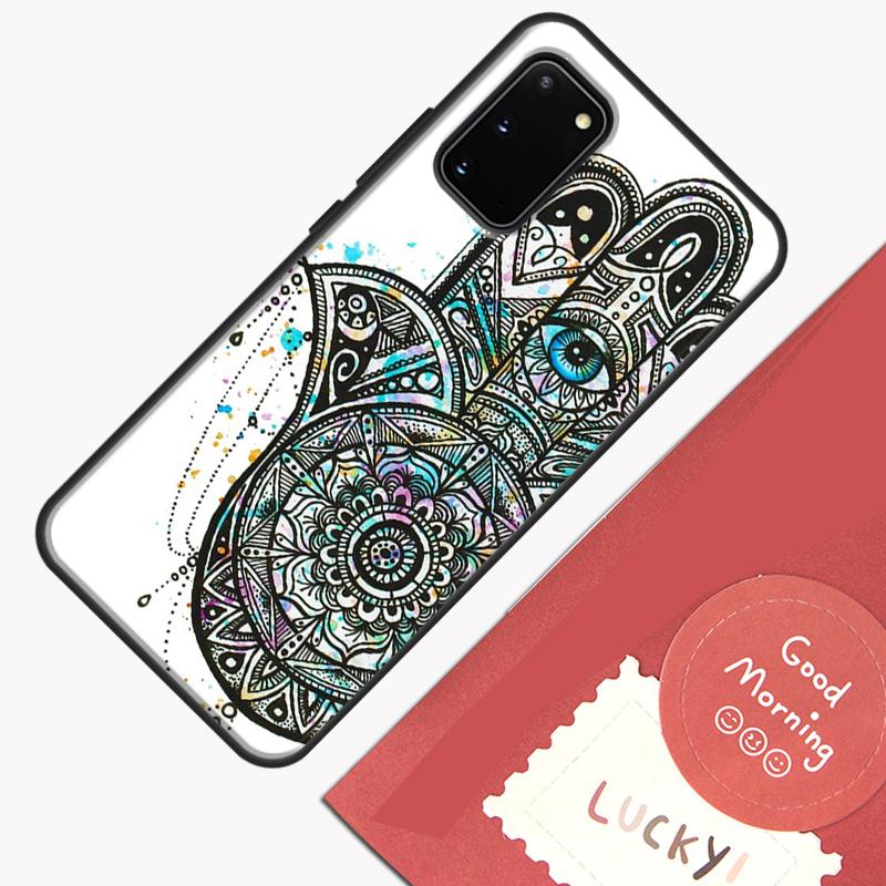 

Hamsa Hand of Fatima Phone Case For Samsung Galaxy S23 Ultra S20 S21 S22 S24 S25 Plus S9 S10 S25 FE Cover Shell Galaxy S24Ultra