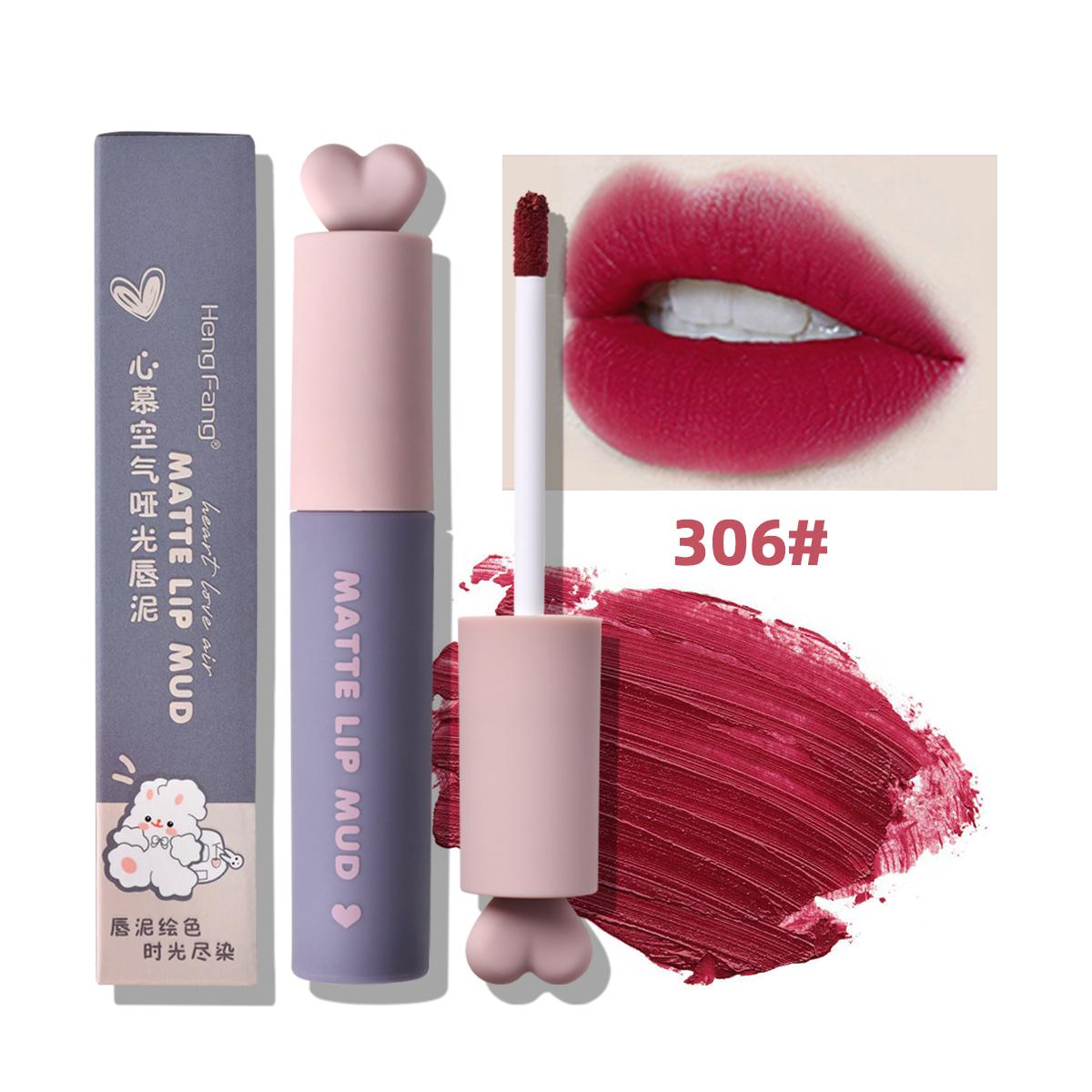 

HengFang Air Matte Mist Отбеливающий оттенок для губ Стойкая водостойкая глина для губ Косметическая легкая мягкая грязь для губ