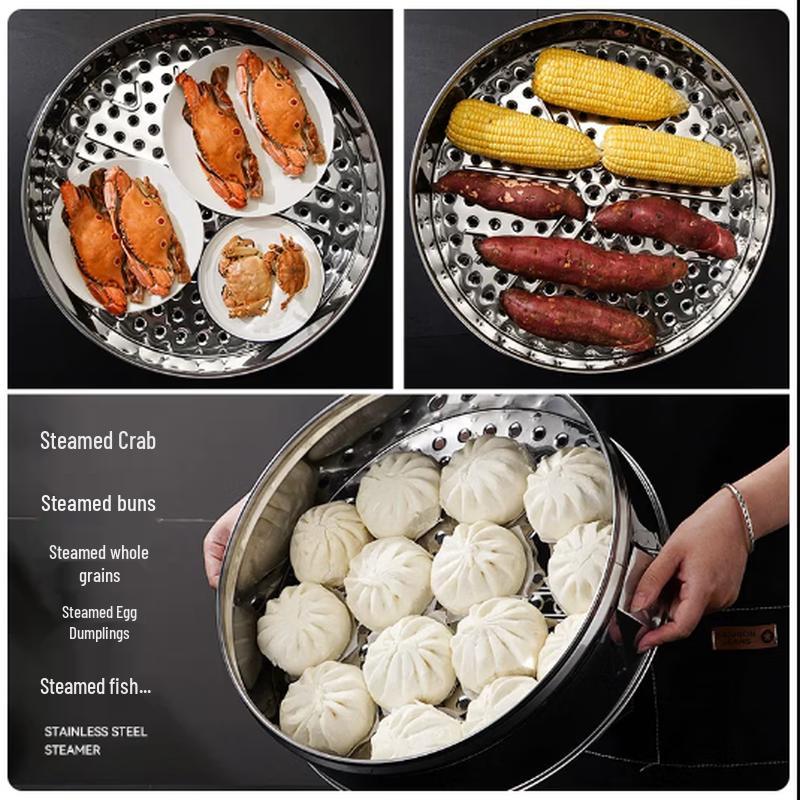 Commercial Stainless Steel Multi-Tier Steamer