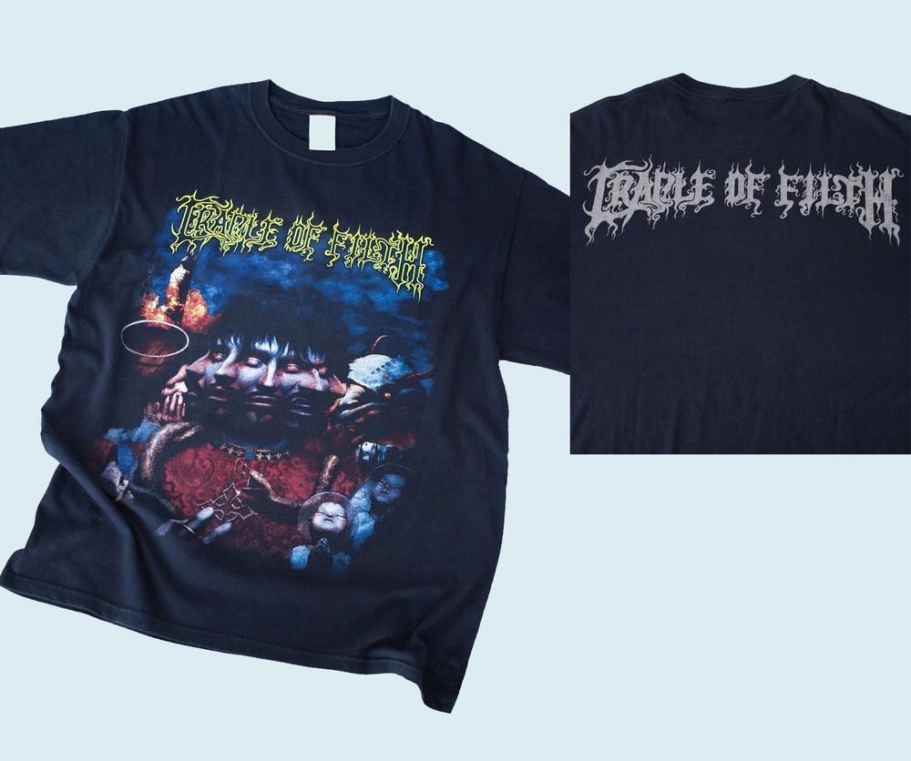 Футболка Cradle of Filth Godspeed On The Devils Thunder 00-х годов Размер S-5XL НОВАЯ Унисекс Футболка XXXL