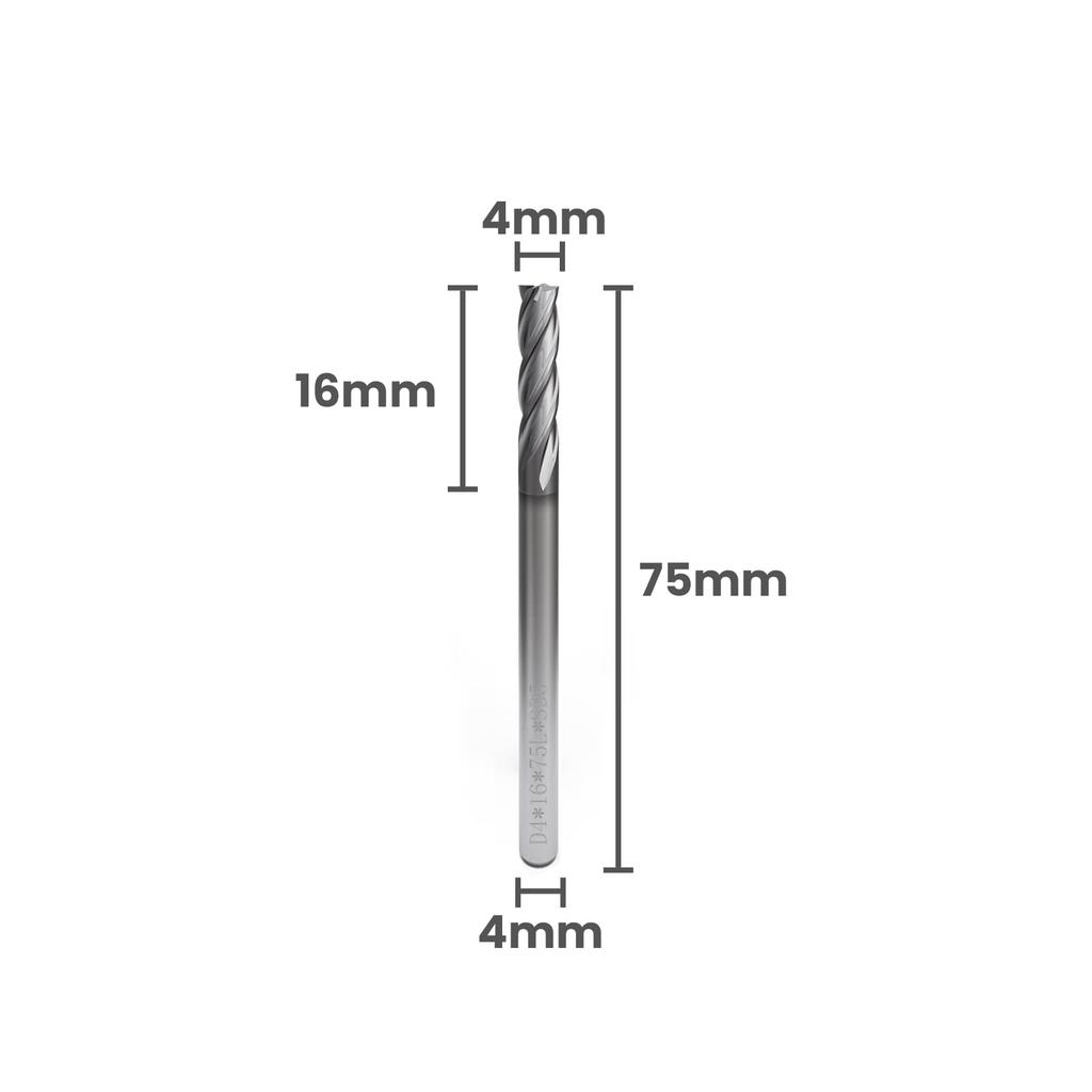 CSOOM Square End Mill, Coated, Carbide Square End Mill, High Precision, CNC Straight Shank