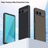 For Sony Xperia 10 VII Case Leather + PC Hard Phone Cover Carbon Fiber Texture