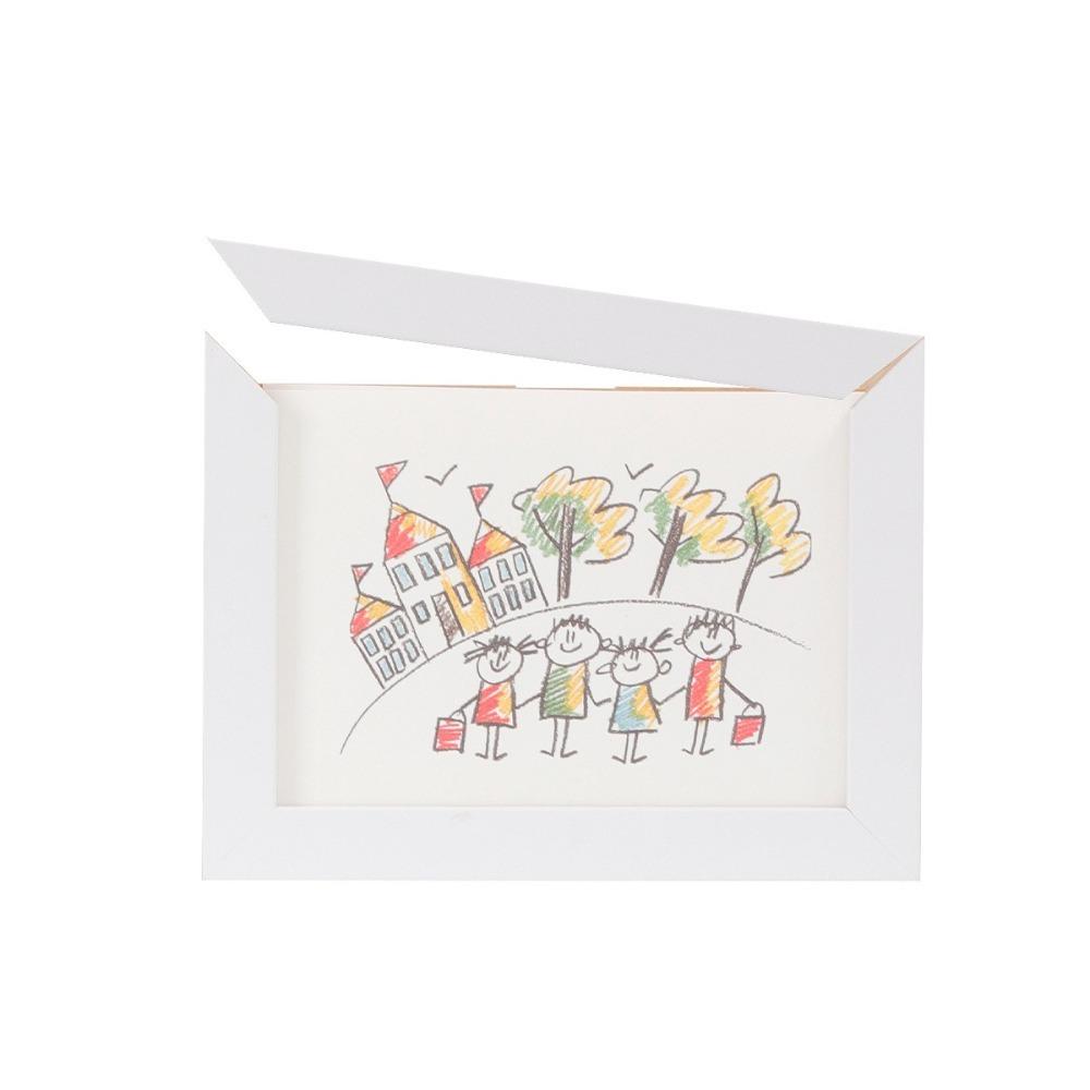 Rotatable Photo Frame Changeable Picture Frame Creative Wooden Kids Art Frame  for Kids