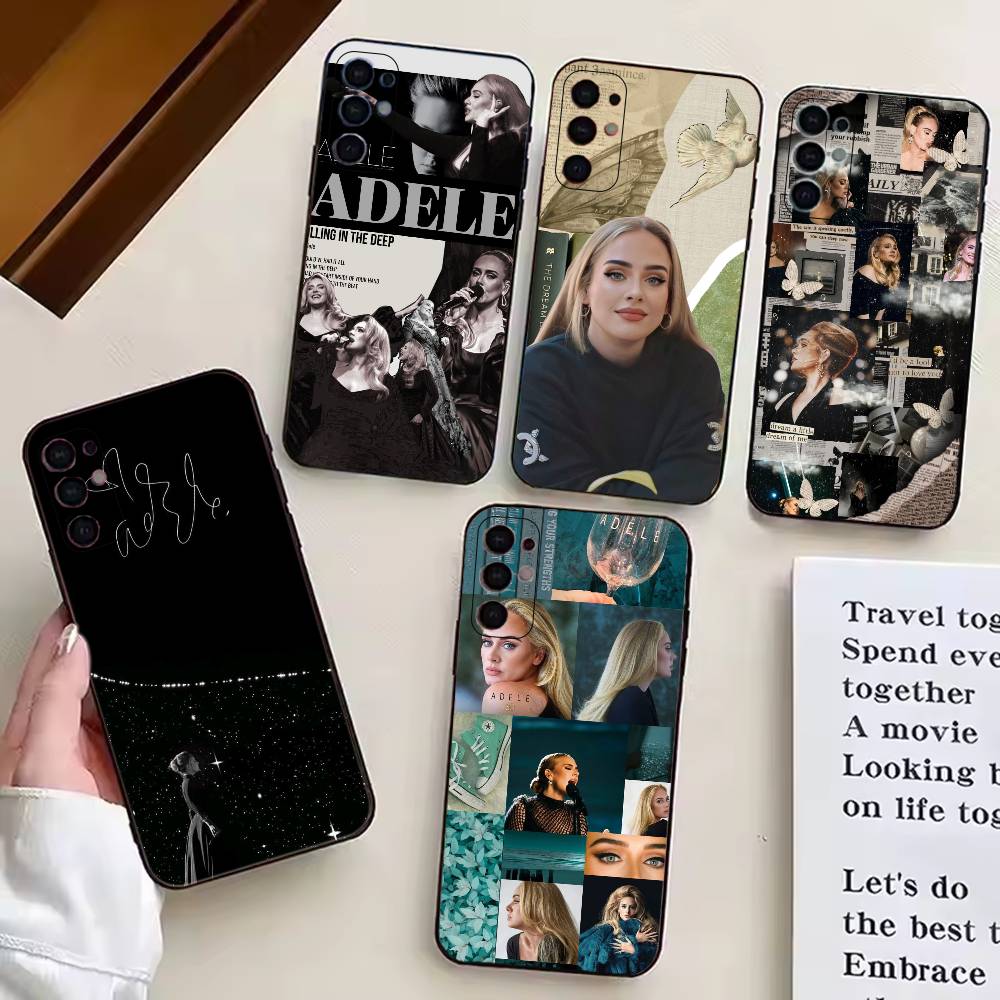 Singer A-Adele Phone Case For Samsung S25,S24,S21,S22,S23,S30,Ultra,S20,Plus,Fe,Lite,Note,10,Black Cover