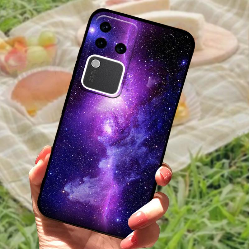 For Vivo V30 Pro Case For Vivo V30 Lite Shockproof Silicone Soft Marble Black Bumper Funda Coque for Vivo V30 V2318 Phone Shell