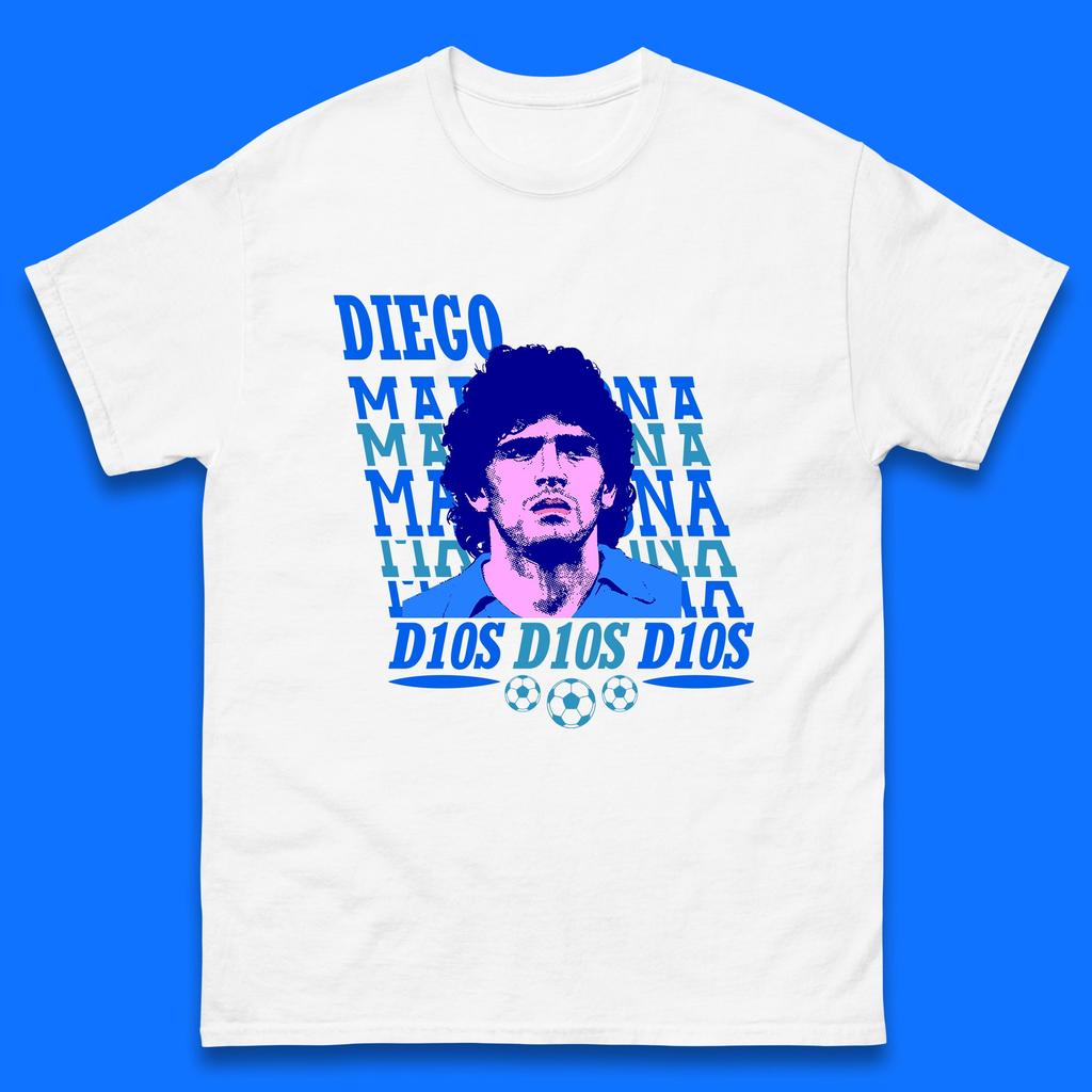 Diego Maradona D10S Calcio Maglietta da Uomo Top da Donna T-shirt