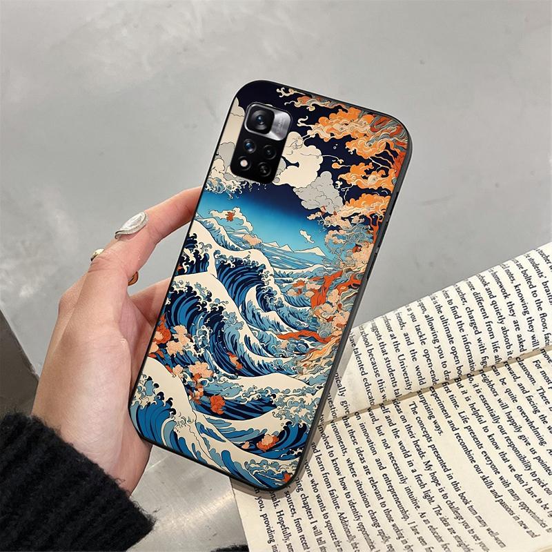 

Phone Case For Xiaomi Poco C71 15T 14T Pro Redmi note 15 14 14 13 Pro Redmi A5 15C 13C Japanese The Great Wave off Kanagawa Redmi 15C 4G