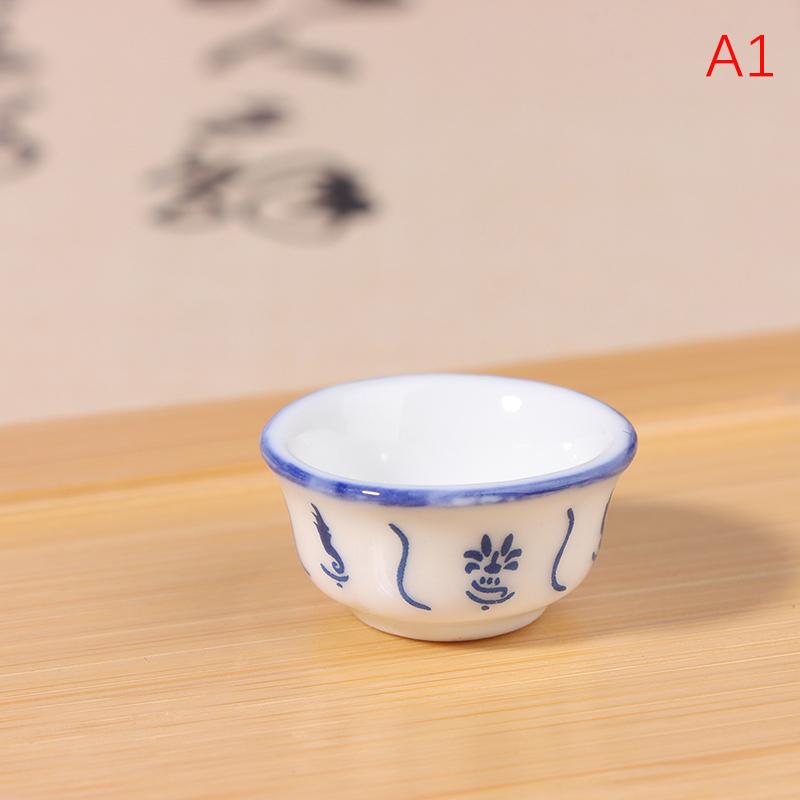 

Doll House Mini Ceramic Casserole Tableware Vegetable Bowl Soup Bowl Model for Dollhouse Kitchen Furniture Decoration Accessorie