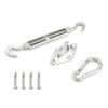 Ship Sunshade Stainless Steel Spring Hook Awning Canopy Buckle Swing Hardware Screws Kit for Household Outdoor
