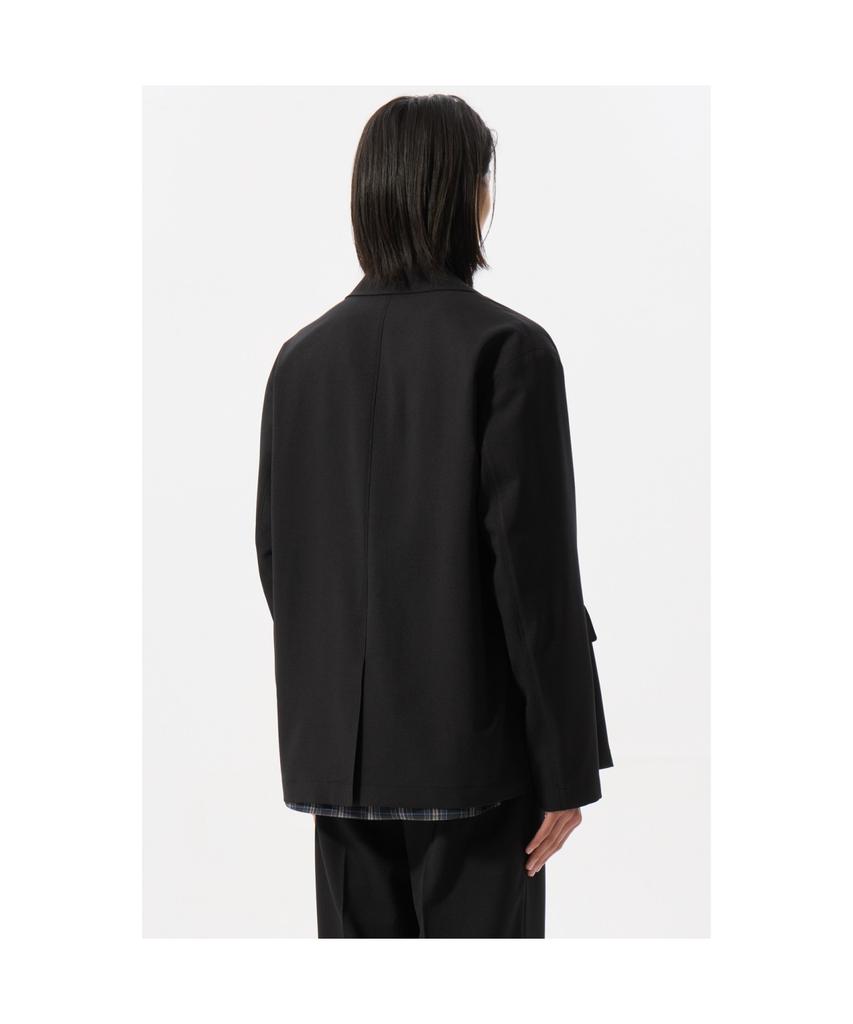 Customellow Black Relaxed Fit Setup Jacket Cwjam25421Bkx