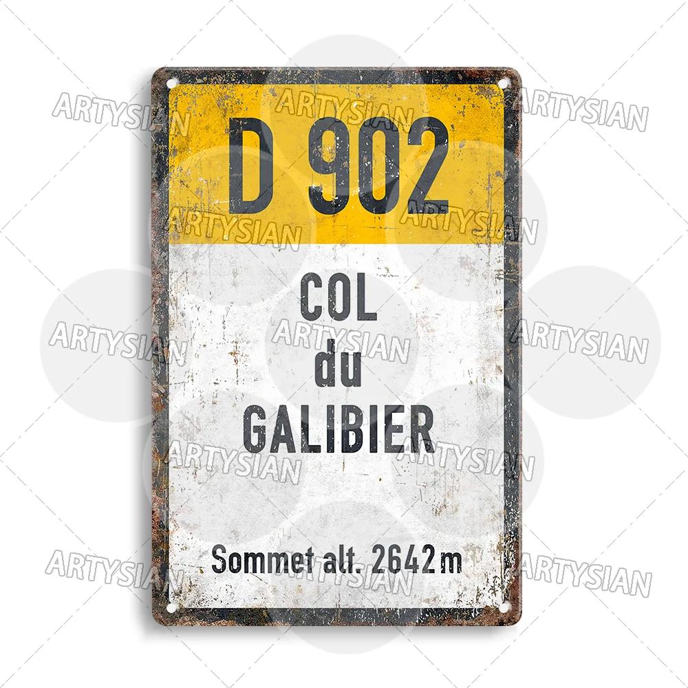 Turul Franței Ciclism Placă metalică Reper ALPE d'HUEZ Col D'Aubisque Col du Granon Peyresourde d'IZOARD l'ISERAN BONETTE